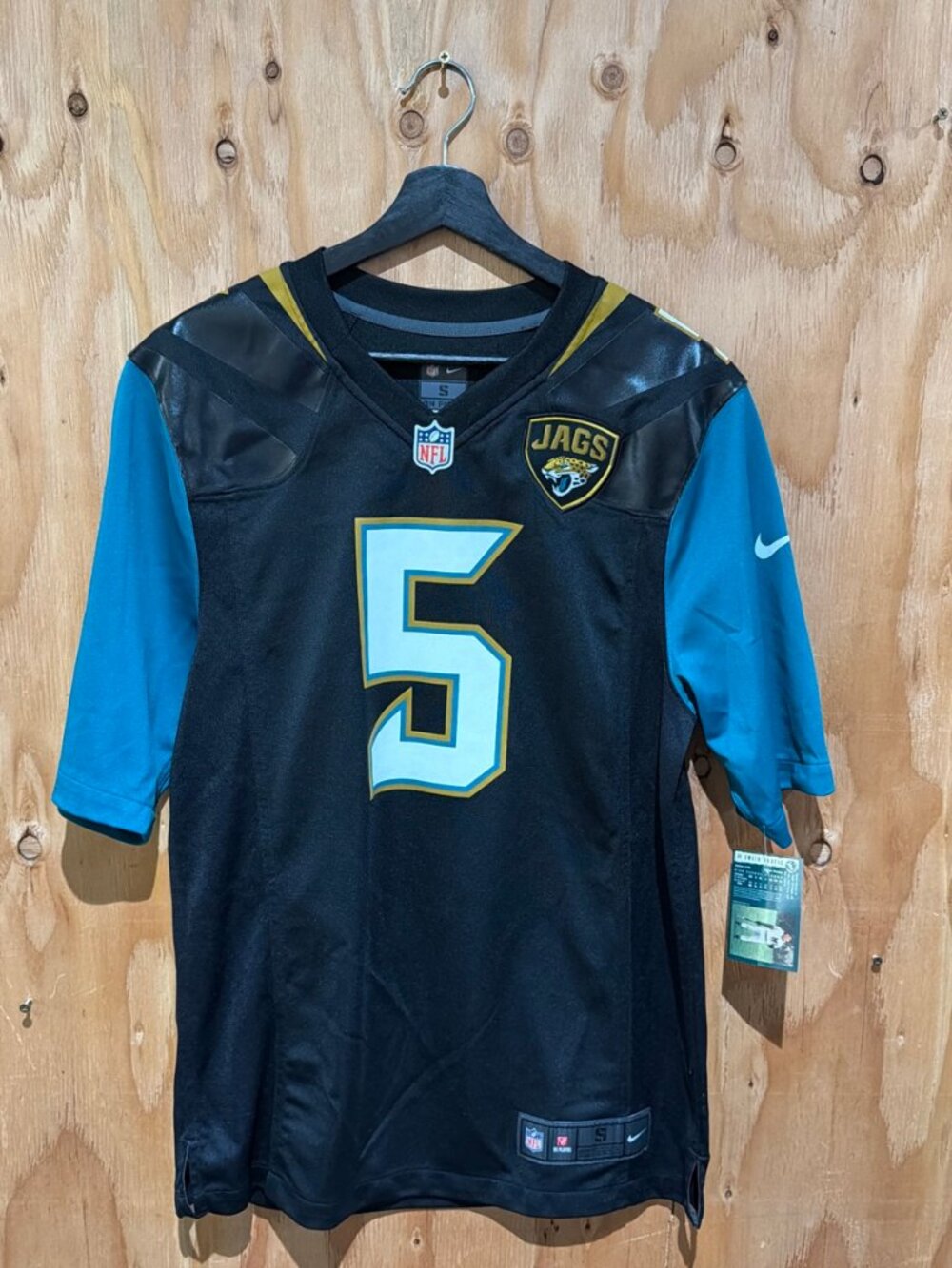 Nike Jacksonville Jaguars Blake Bortles #5 Jersey Black S On Field NFL